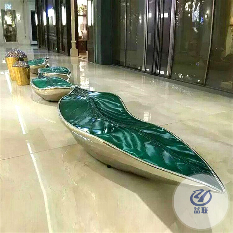 不銹鋼雕塑定制大型金屬園林地產(chǎn)鏡面鯨魚浪花圓環(huán)鹿景觀水景地標