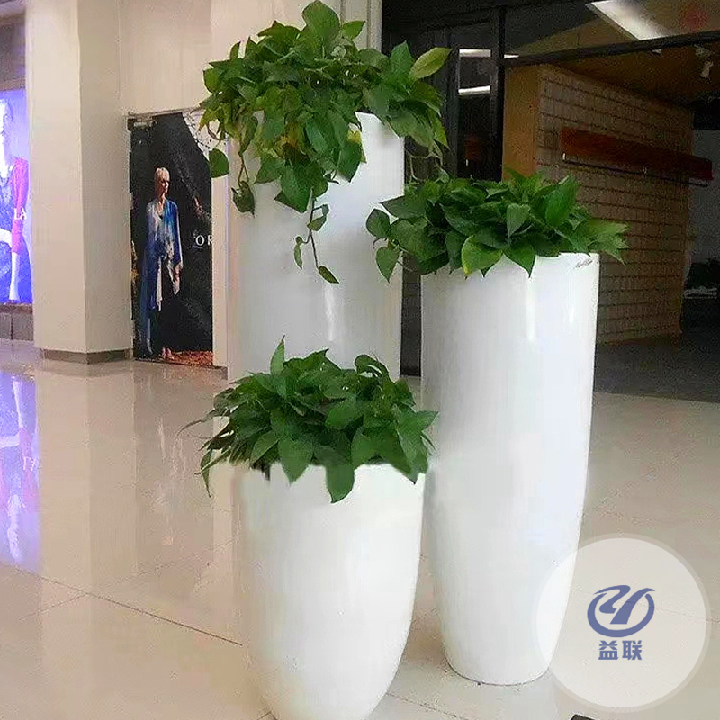 玻璃鋼花盆戶外可移動(dòng)花箱景觀種植槽商場(chǎng)裝飾花缽成品大花池?cái)[件