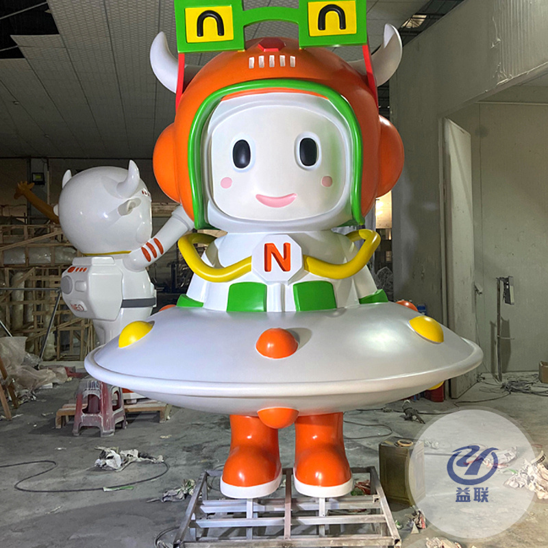 商場網紅robbi太空兔玻璃鋼雕塑客廳簡約裝飾家居月光兔創(chuàng)意擺件
