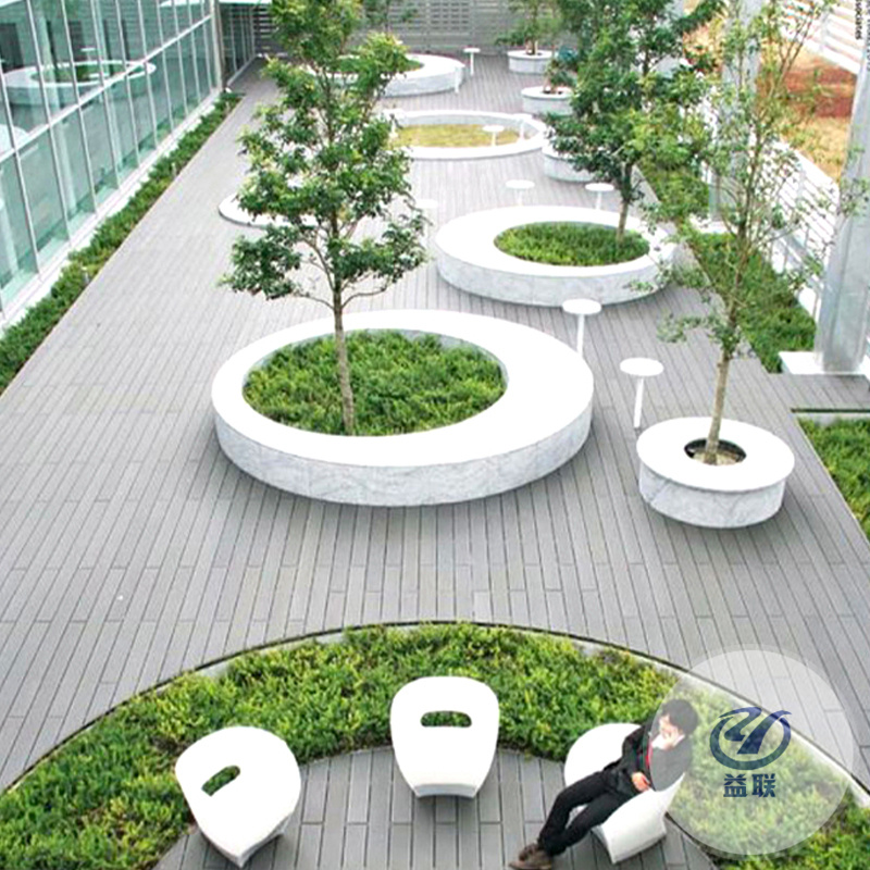 玻璃鋼樹池坐凳戶外園林景觀種植池公園大型花壇異形花池座椅定制