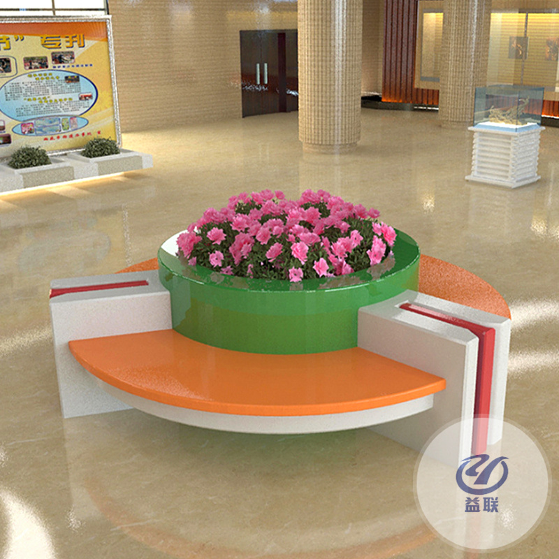 戶外種植池坐凳公園廣場市政景觀花池坐椅美陳創(chuàng)意定制玻璃鋼樹池