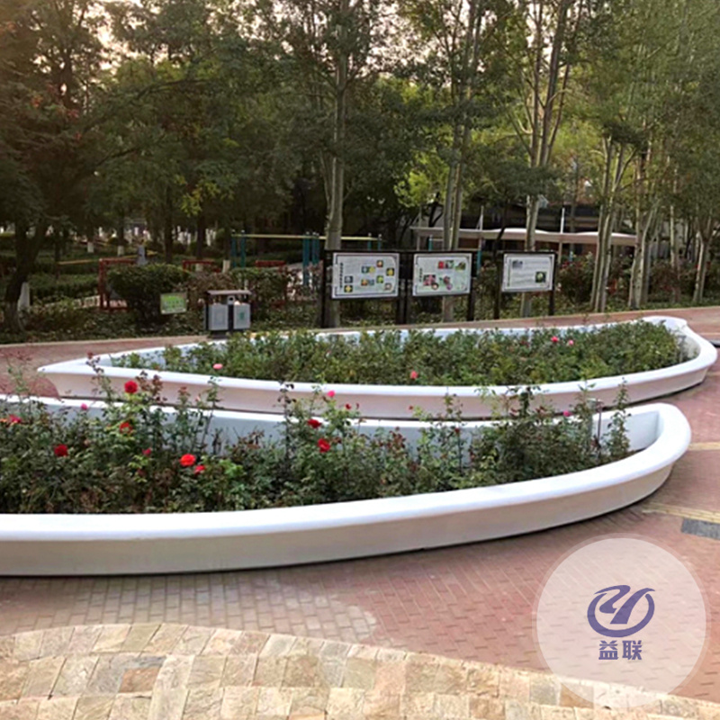 玻璃鋼樹池坐凳戶外園林景觀種植池公園大型花壇異形花池座椅定制
